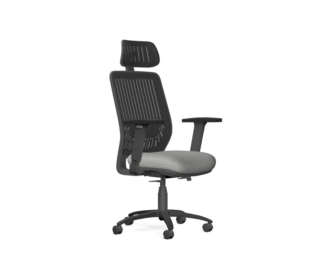 BLESS Series - Mesh Back with Headrest & Upholstered Seat — Nightingale model 2100D