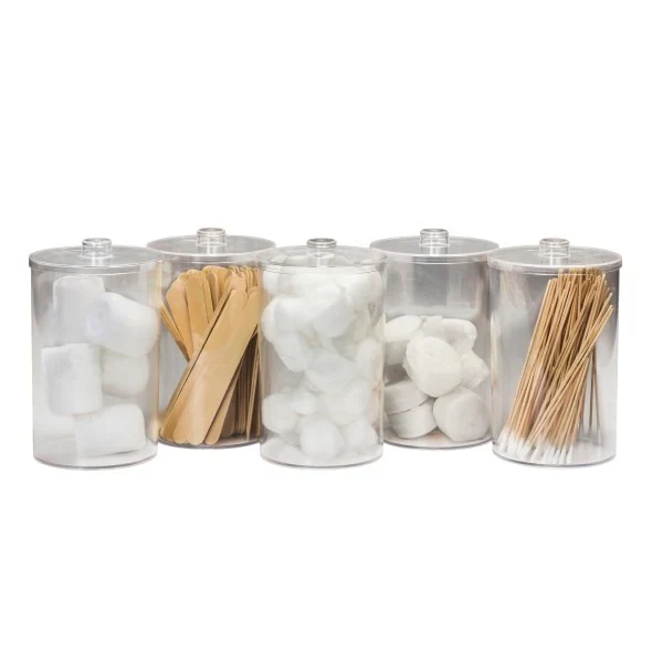 Dor-Val Clear Plastic Sundry Jars (D3522) product image