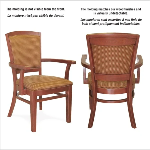 Dor-Val NEW WOODGRAIN “CHAIR SAVER MOLDING” (CHAIR SAVER MOLDING / MOULURE SAUVE CHAISE) product image