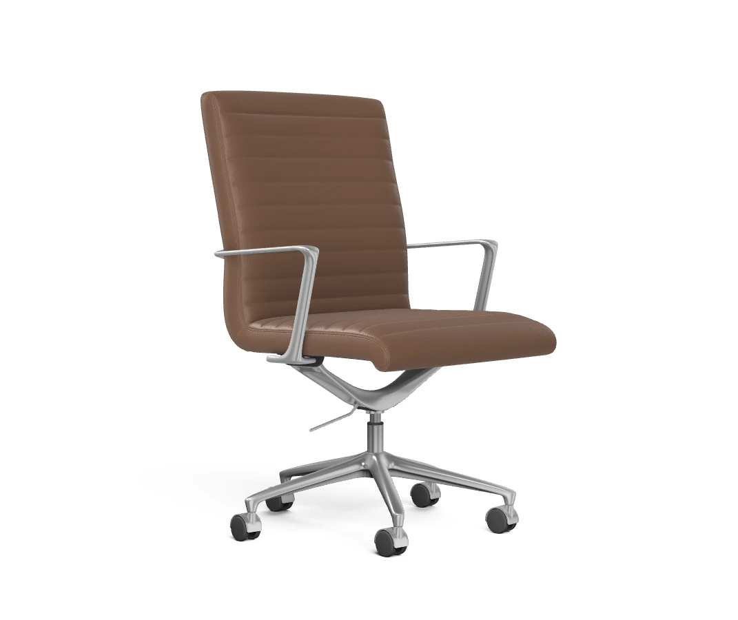 Nightingale Amalfi 1900 mid-back conference chair with wishbone frame