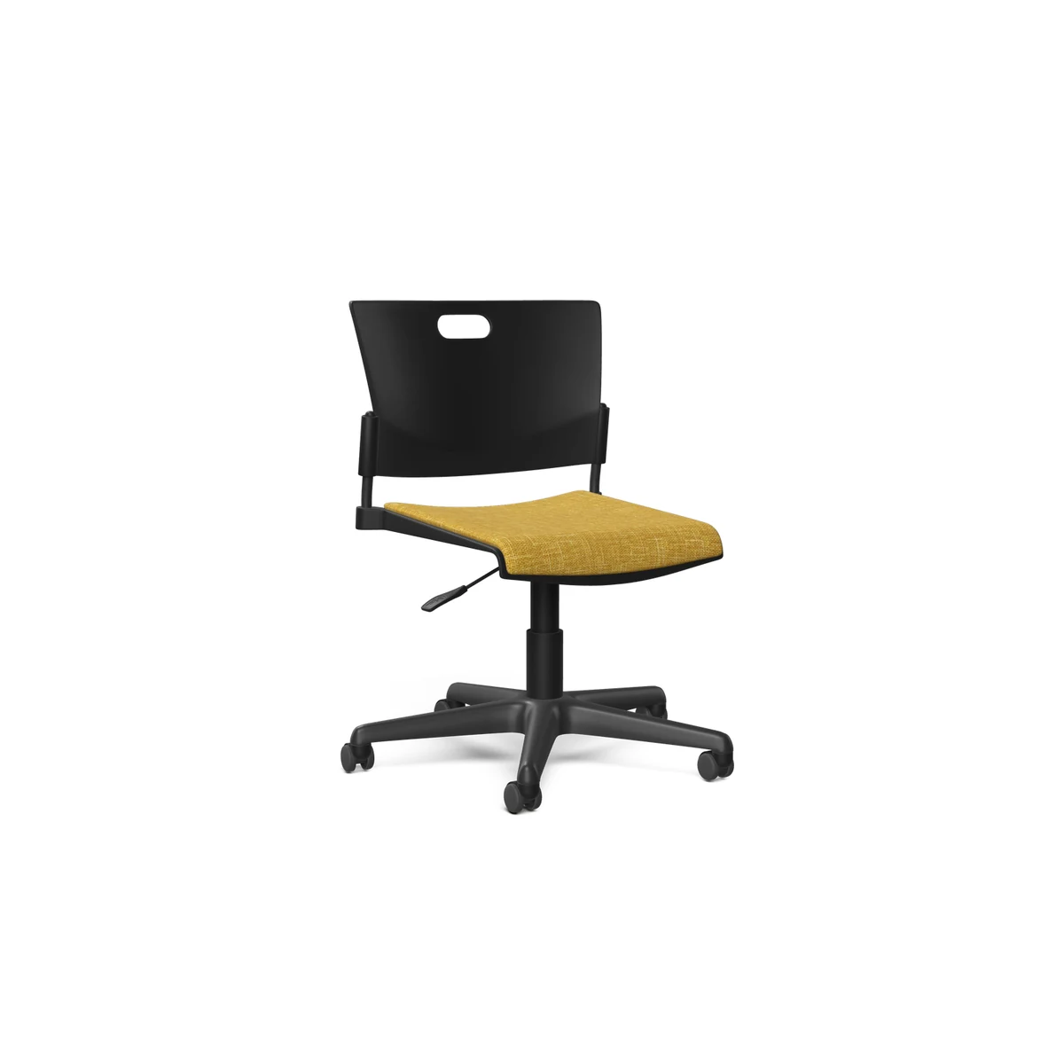 Nightingale Butterfly 807UFST armless task chair with upholstered seat