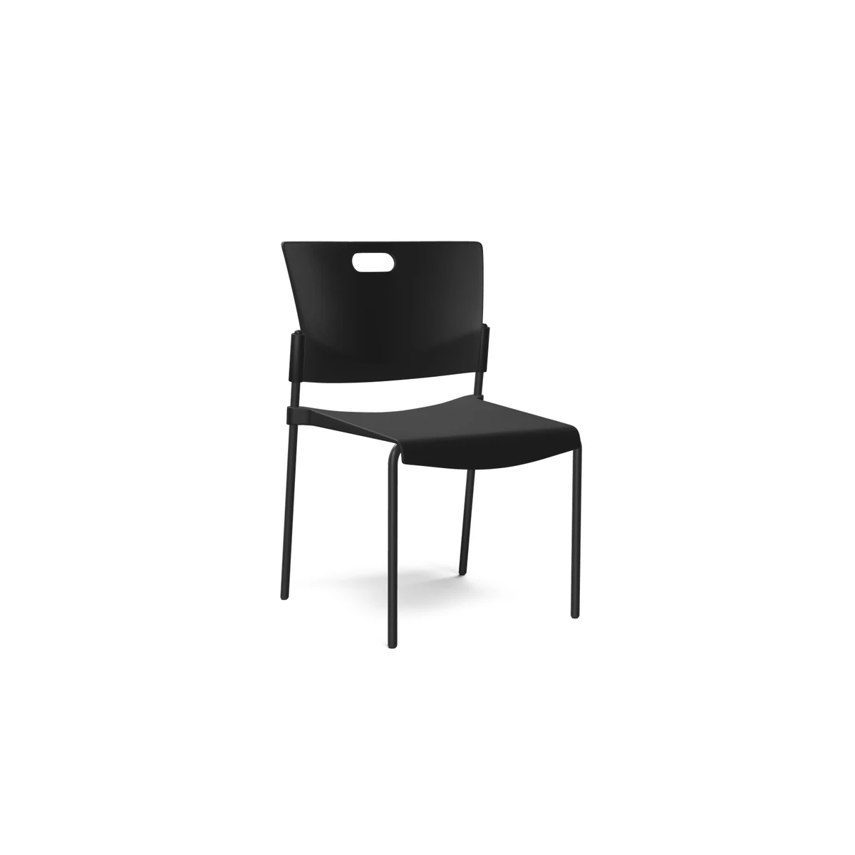 Nightingale Butterfly 808 armless stacker with plastic shell