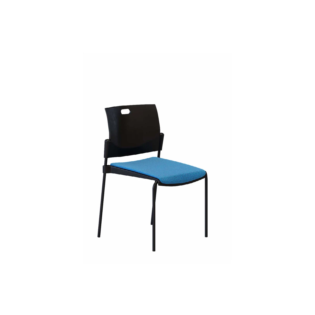 Nightingale Butterfly 808UFST armless stacker with upholstered seat