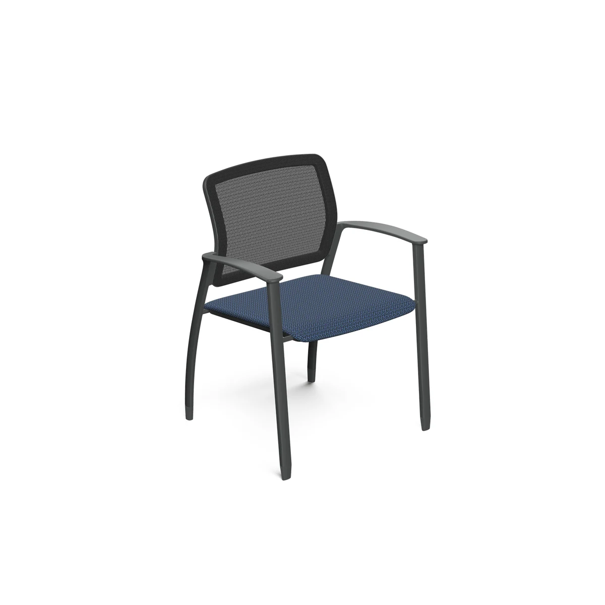 Nightingale Firefly II 200MUFST stacker with mesh back and upholstered seat