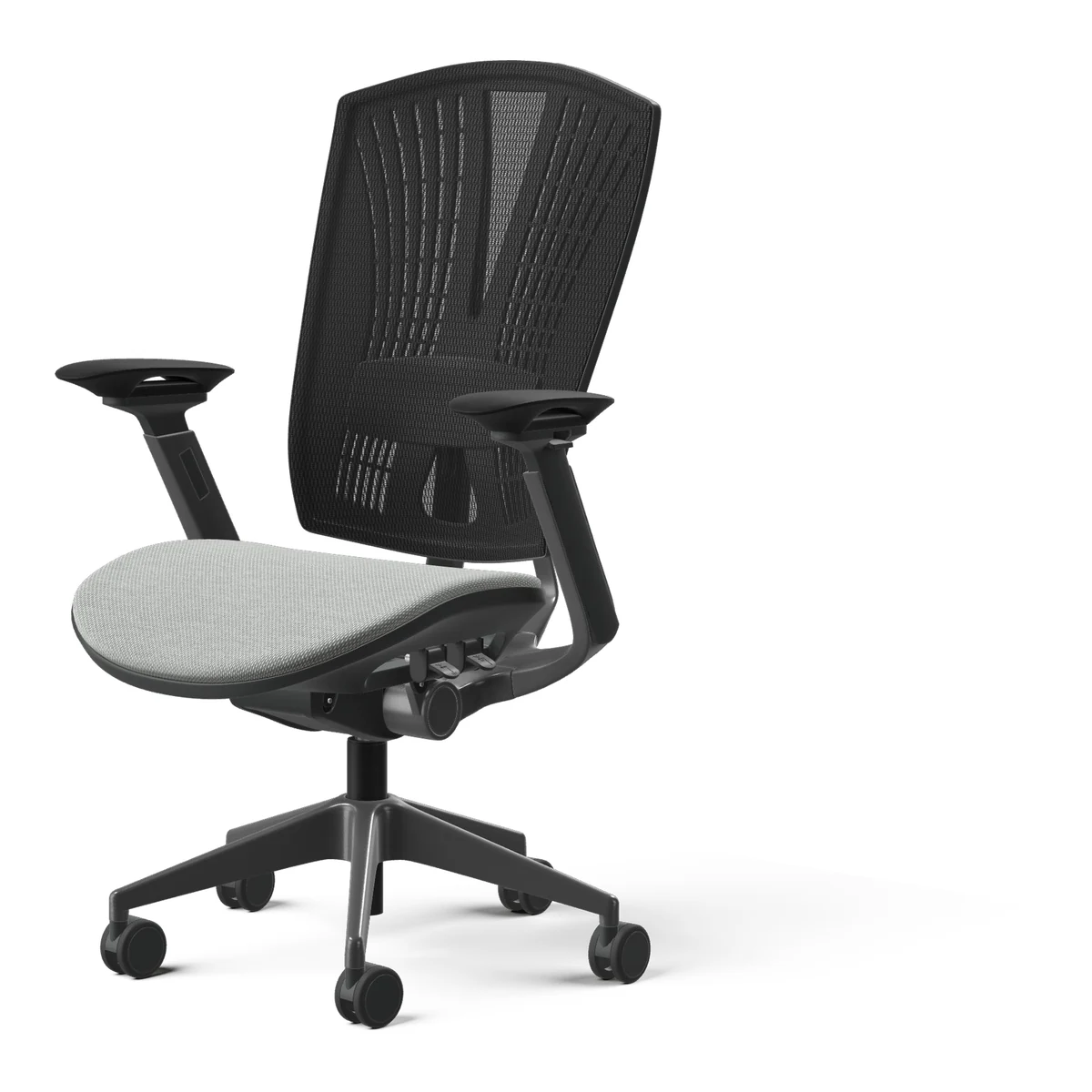Nightingale Raven 2550UFST mesh-back task chair with upholstered seat