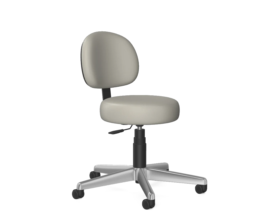 Nightingale Stool 1000WB Stool with Back and Casters — Nightingale model 1000WB