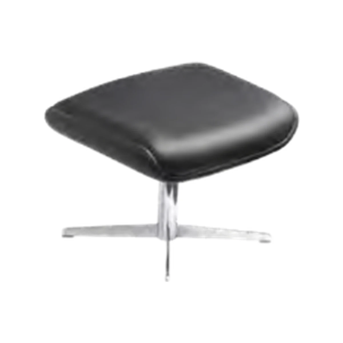 Nightingale Stratford 2011 ottoman with polished aluminum base