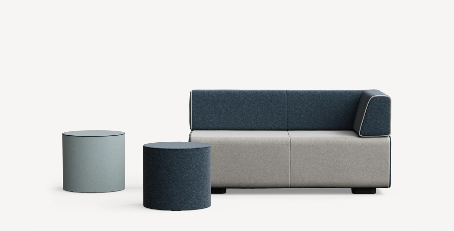 RECHARGE 90 TRIANGLE NO BOLSTER MATCHING WELT — official Allsteel Allsteel Recharge Lounge family image