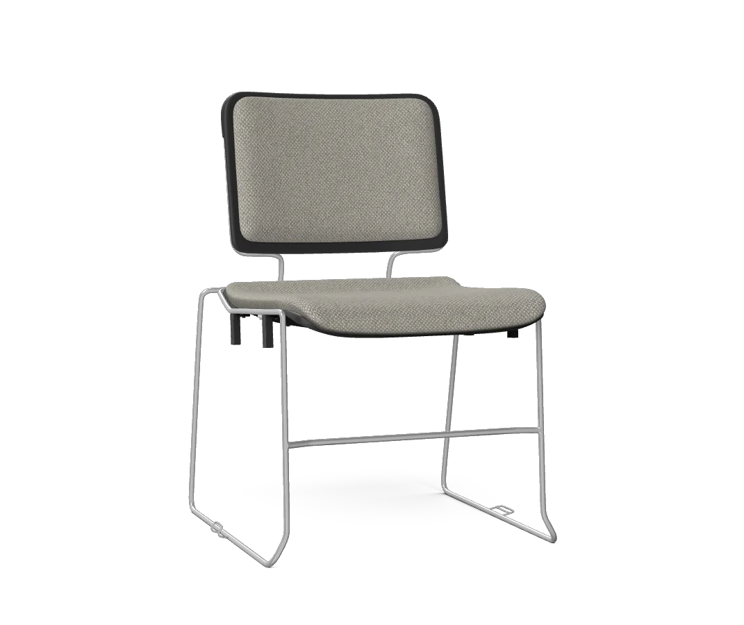 SAUGA Series - High Density Stacker Armless Upholstered Seat and Back — Nightingale model 308UF